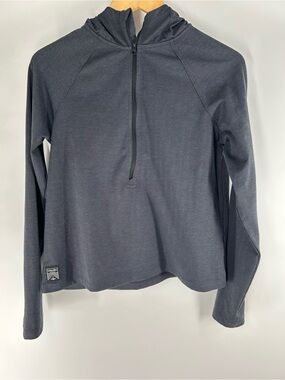 oiselle Dark Charcoal Half-Zip Hoodie